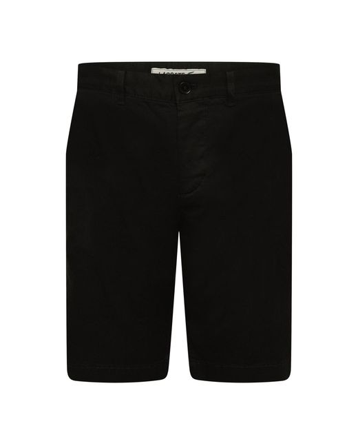 Lacoste Black Chino Shorts for men