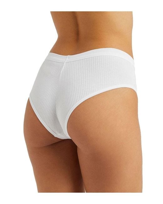 Chantelle White Cotton Comfort High Waist Brief