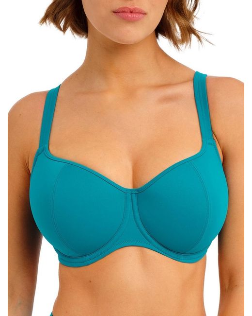 Freya Blue Jewel Cove Sweetheart Bikini Top