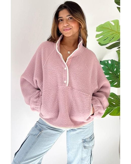 Azura Exchange Pink Fleece Jacket Warm Soft Cozy