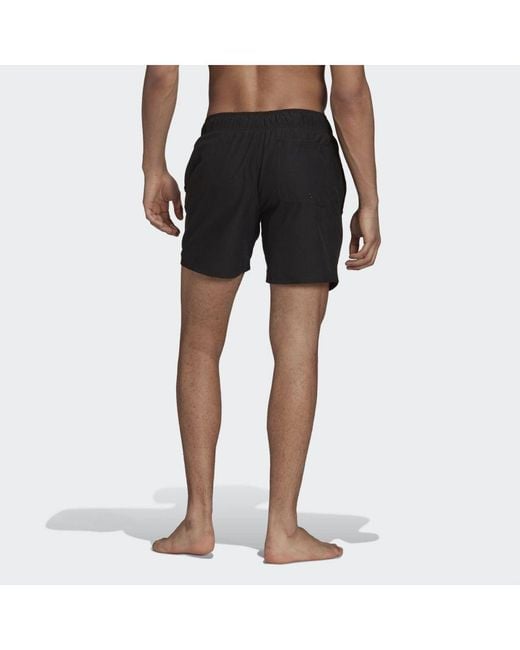 Adidas Originals Black Adicolor Essentials Trefoil Swim Shorts for men