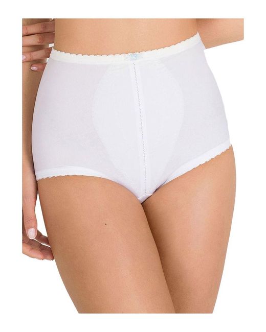 Playtex White I Can't Believe It's A Girdle Maxi Control Brief