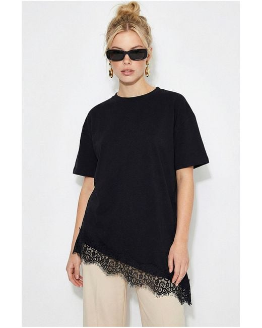 Bianco Lucci Black Elastane T-Shirt