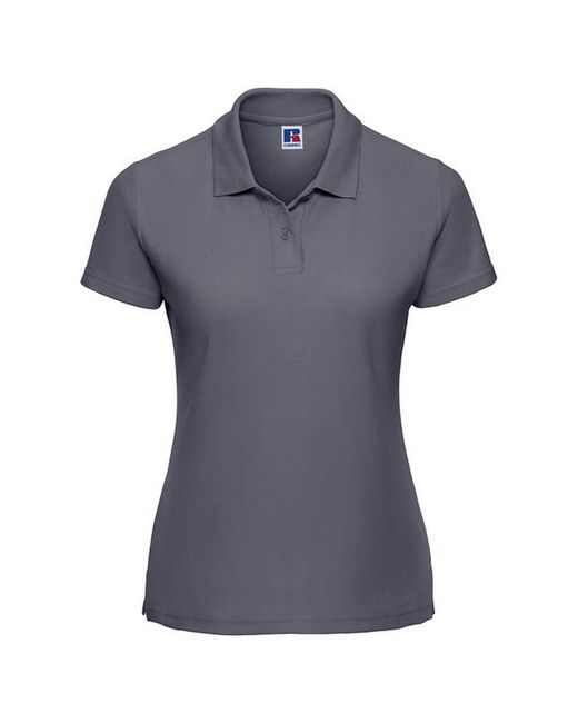 Russell Blue Ladies Polycotton Classic Polo Shirt (Convoy)