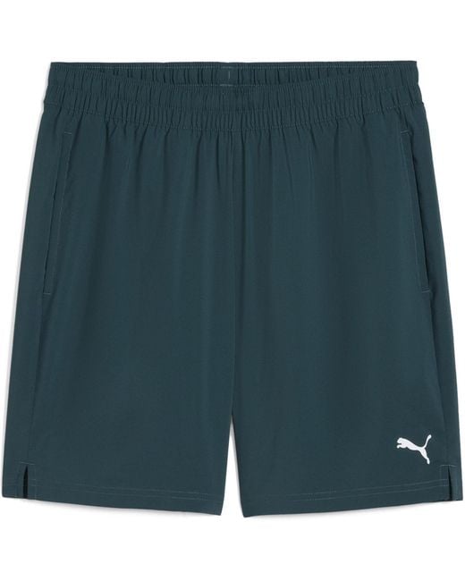 PUMA Green Tad 7In Performance Gym Shorts for men