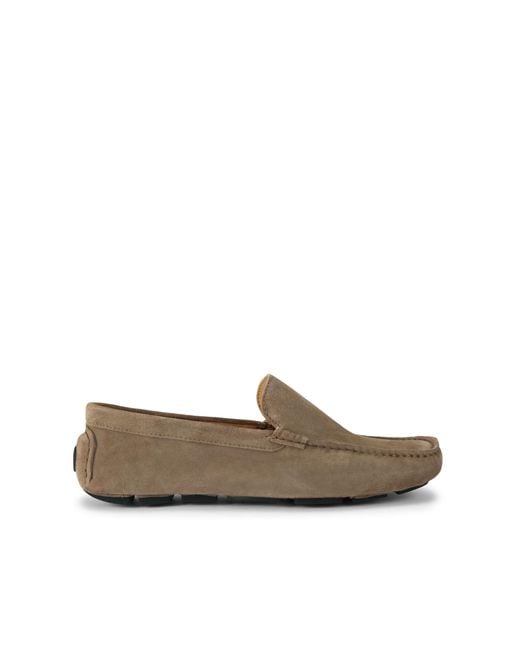 KG by Kurt Geiger Brown Suede Floyd Loafers for men