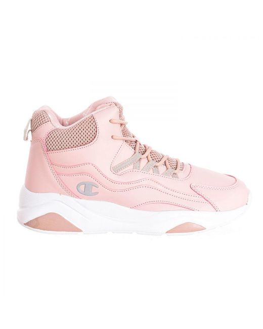 Champion Pink Casual Sneaker Niner Mid Gs S32177