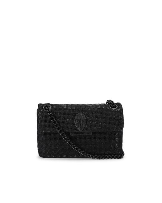 Kurt Geiger Black Fabric Mini Soho Bag