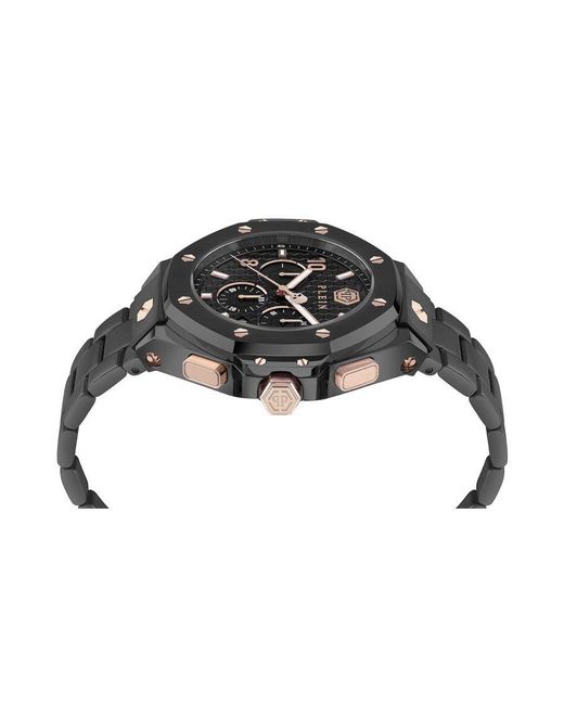Philipp Plein Black Chrono Royal Watch Pwpra0424 Stainless Steel (Archived) for men