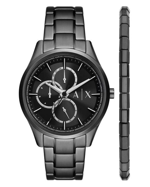 Armani Exchange Black Dante Watch Ax7154Set Stainless Steel (Archived) for men