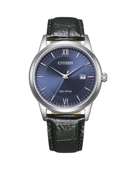 Citizen Metallic Watch Aw1780-17L Leather for men