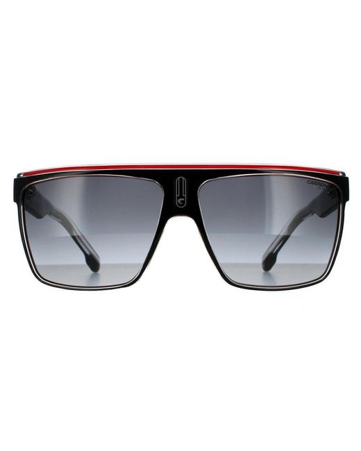 Carrera Gray Shield Crystal Dark Gradient Sunglasses