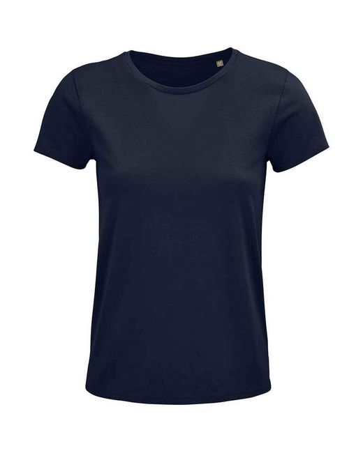 Sol's Blue Ladies Crusader Organic T-Shirt (French)