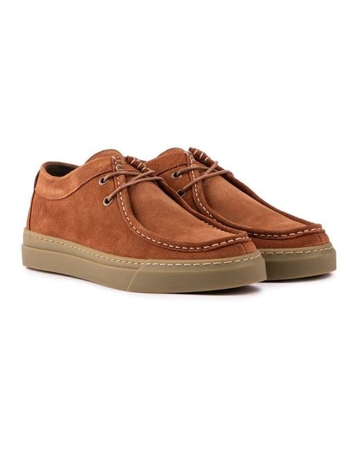 Barbour Brown Perry Shoes for men