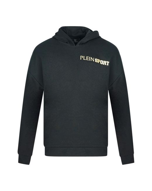 Philipp Plein Blue Block Logo On Chest Hoodie Cotton for men