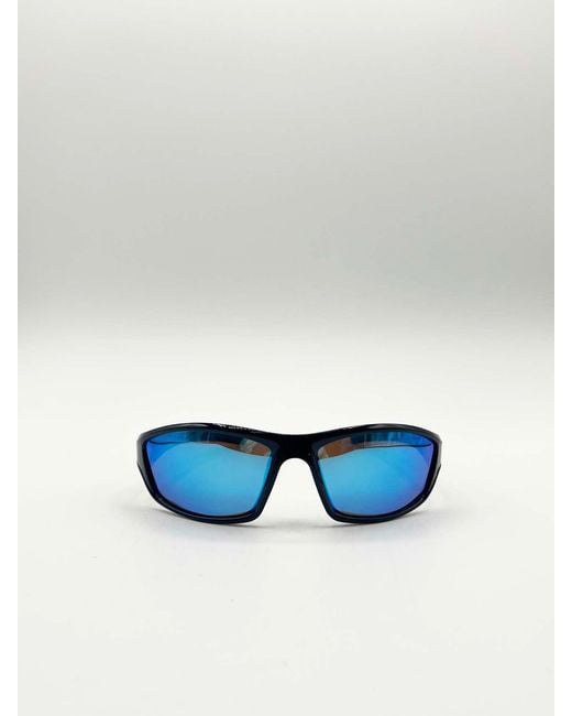 SVNX Blue Outdoor Racer Sunglasses