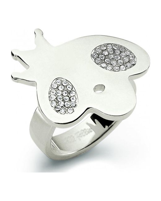 Folli Follie White 3R1F013C-54 Ladies Ring