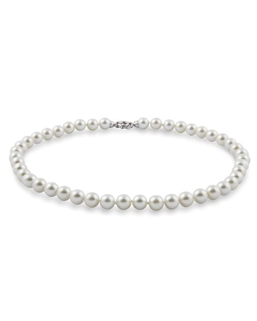 Perlas Mallorca Manacor Qp-uhl9-rewi Parel Choker Voor in het Metallic