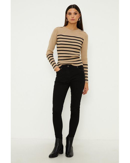 Oasis White Jade Mid Rise Skinny Jeans