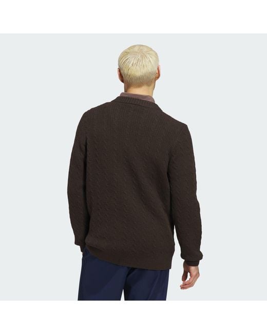 Adidas Originals Black Originals Cableknit Sweater for men
