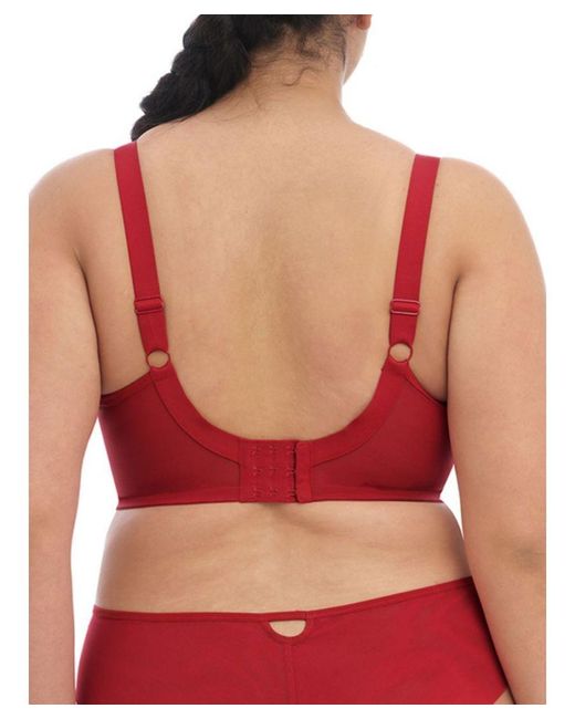 Elomi Red Priya Plunge Bra Haute Cotton
