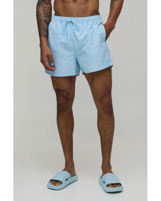 BoohooMAN Blue Short Length Bm Autograph Swim for men