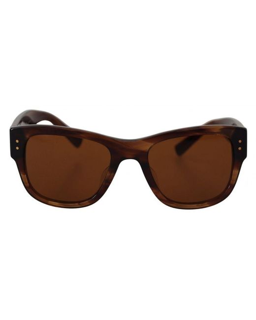 Dolce & Gabbana Brown Gorgeous Square Frame Uv Sunglasses