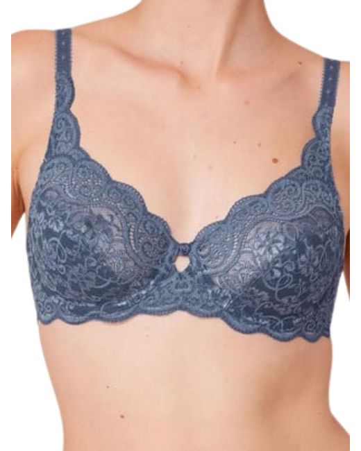 Triumph Blue Amourette 300 High Apex Bra