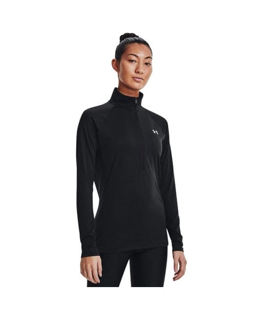 Under Armour Black Tech Quarter Zip Top