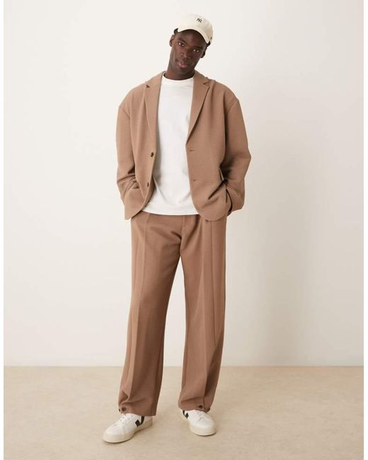 ASOS Natural Slouchy Oversized Suit Jacket for men