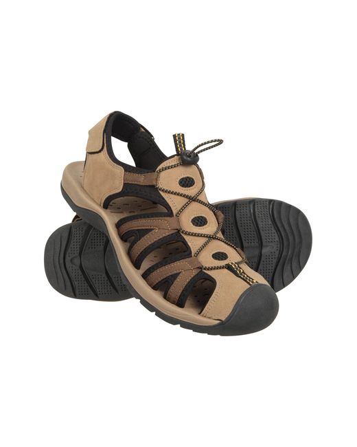 Mountain Warehouse Black 'Bay Reef' Shandals Rubber Outsole Neoprene Lining Summer Walking Sandals for men