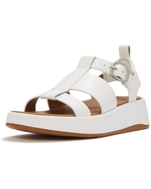 Fitflop Metallic F-Mode Fisherman Leather Urban Narrow Fit Sandals
