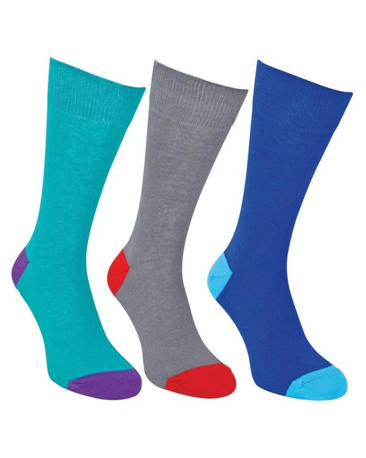 Sock Snob Blue 12 Pair Multipack Cotton Socks for men