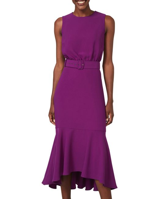 Phase Eight Purple Karli Belted Dress
