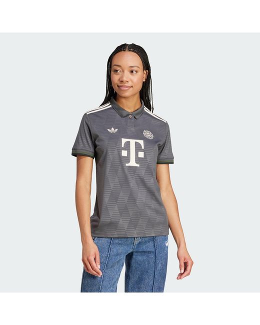 Adidas Originals Gray Fc Bayern 24/25 Wiesn Jersey