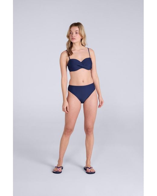 Mountain Warehouse Blue 'Docks' Bikini Bottoms Chlorine Resistant Stretchy Beach Swimwear Briefs