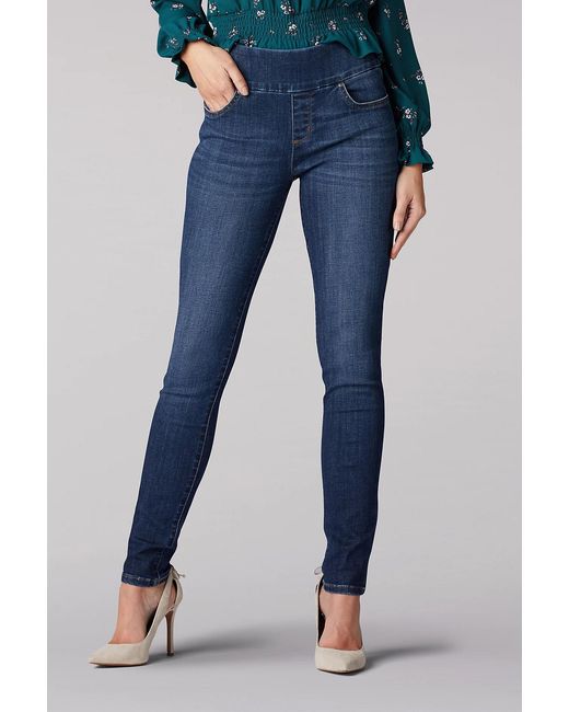 Lee Jeans Blue Skulpting Slim Skinny Pull-on Jeans