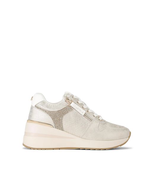 Carvela Kurt Geiger Natural High Rise Sneakers