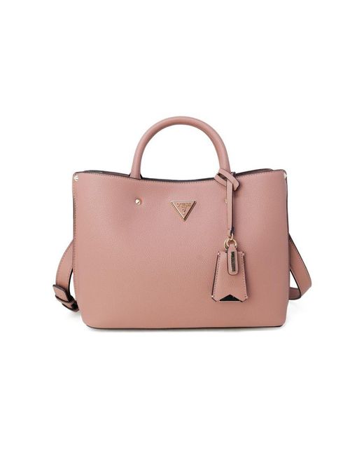 Guess Pink Handbag With Shoulder Strap