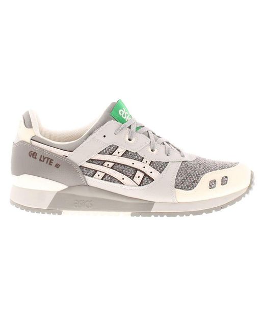 Asics Gray Trainers Gel Lyte Iii Og Lace Up for men