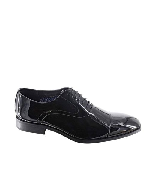 Goor Black Burnmoor Oxford Shoes for men