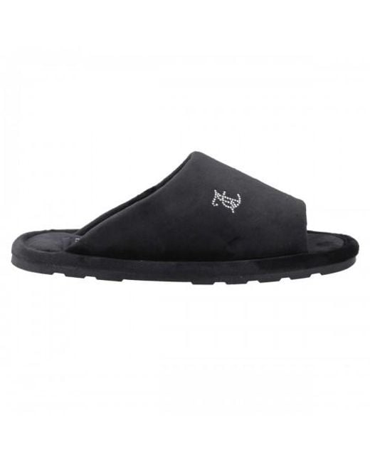 Juicy Couture Black Ladies Vivien Padded Slippers