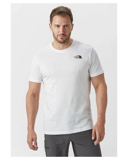 The North Face Ss Simple Dome T-shirt Wit in het White voor heren