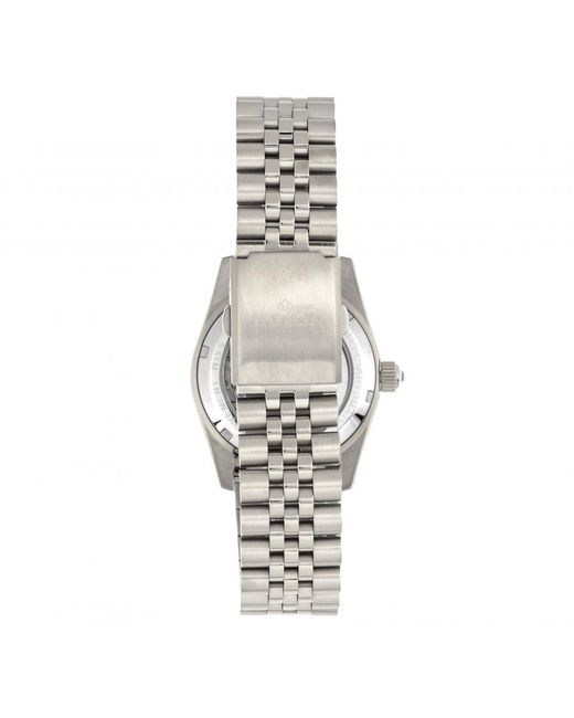 Empress Metallic Constance Automatic Bracelet Watch W/Date