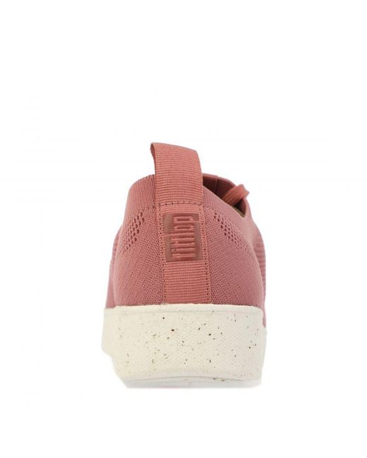 Fitflop Fit Flop Rally E01 Multi-knit Sneakers Voor , Rosé in het Pink