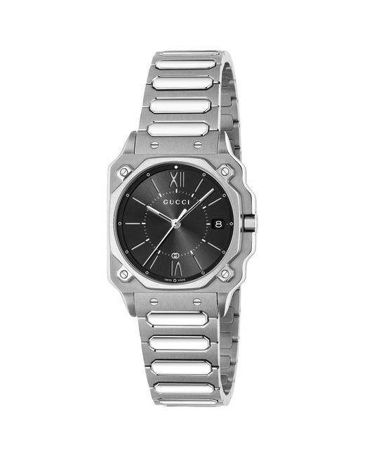 Gucci Metallic Ya166505 G-Flat Dial Watch