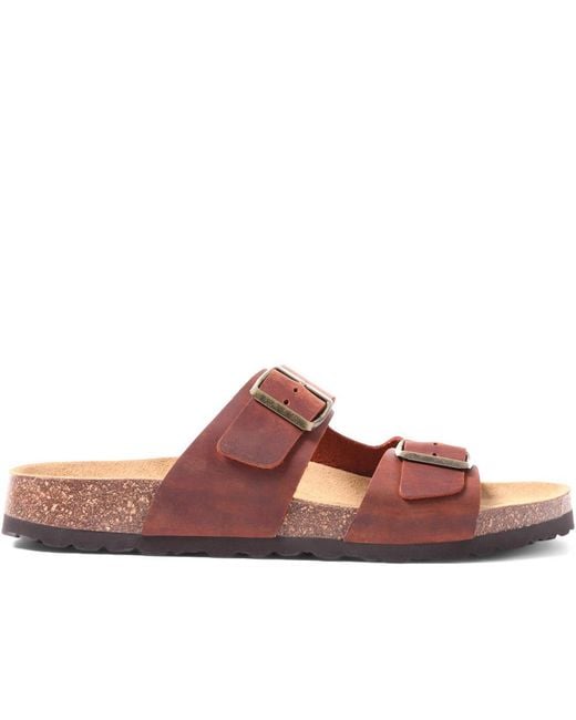 Jones Bootmaker Pink Leather Sandals for men