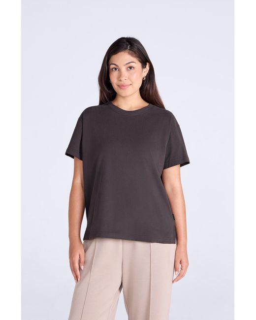 Mountain Warehouse Brown 'Idol' T-Shirt Cotton Relaxed Fit Comfy Casual Tee