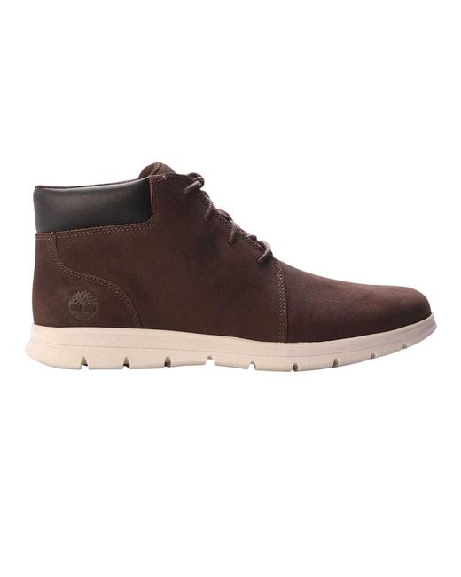 Timberland Brown Graydon Basic Leather Mid Boots for men