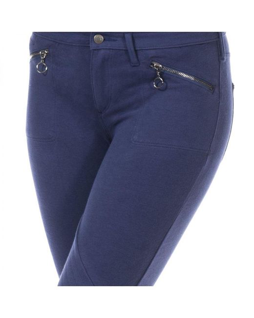 Met Blue Elastic Pants Style Legging With Belt Loops 10Dbf0752